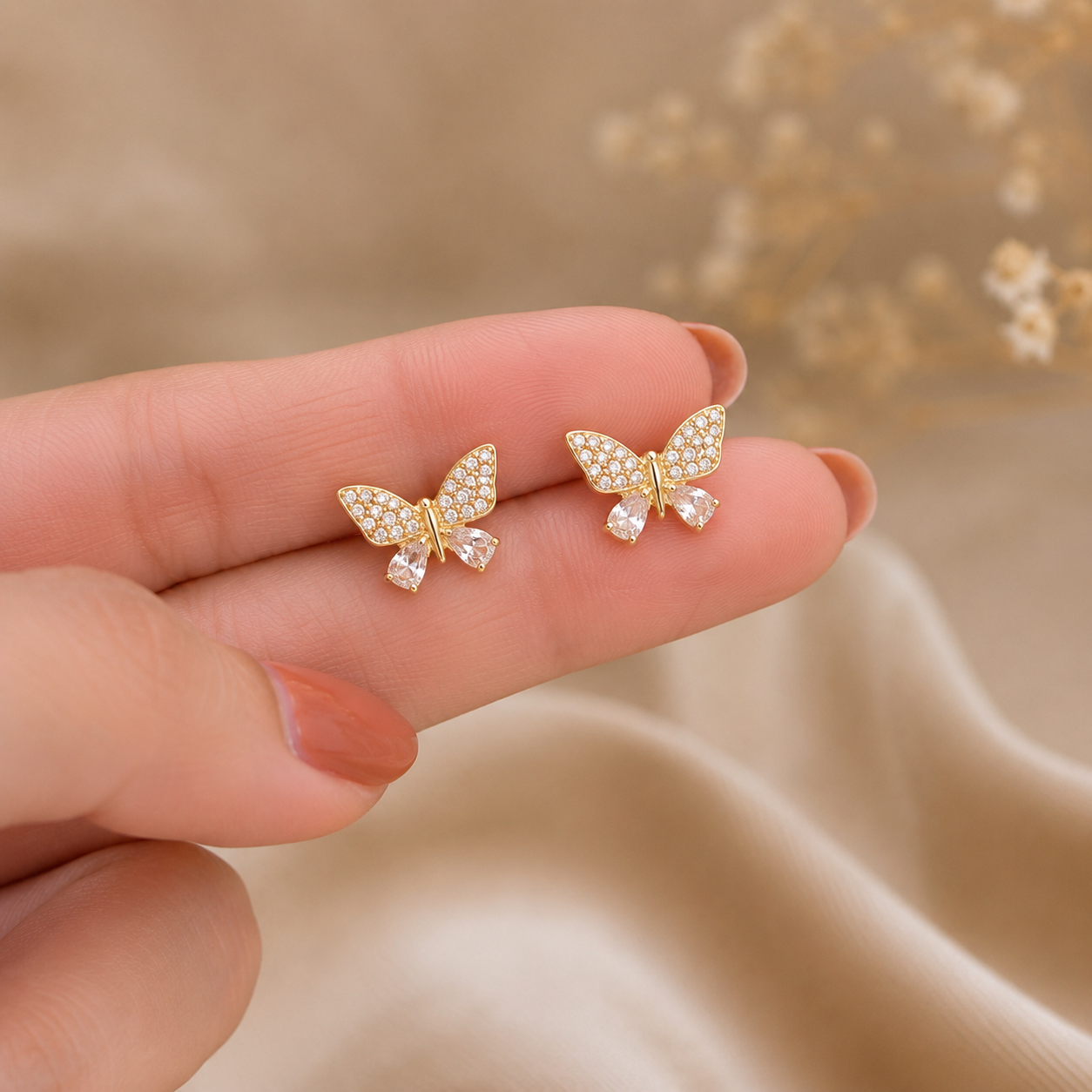 Butterfly Duo 2-in-1 Earrings