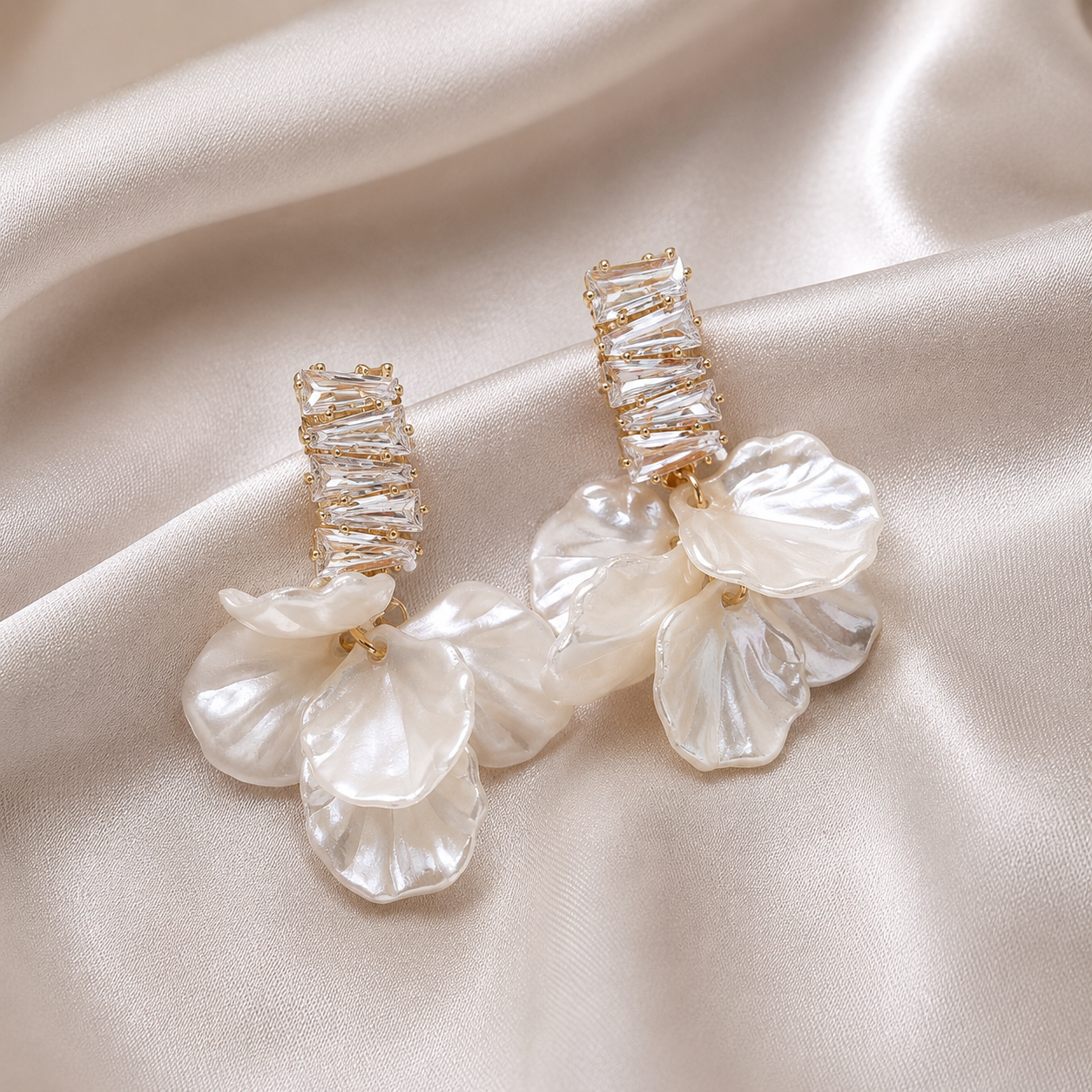 Petal Glow Drop Earrings