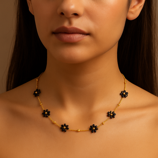 Starry Night Blooms Neckpiece