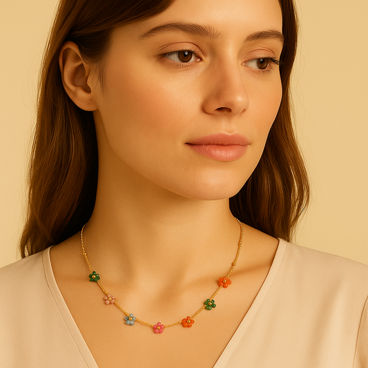 Carnival Petal Garland Neckpiece