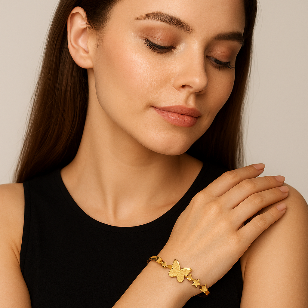 Anti Tarnish Butterfly Constellation Bracelet