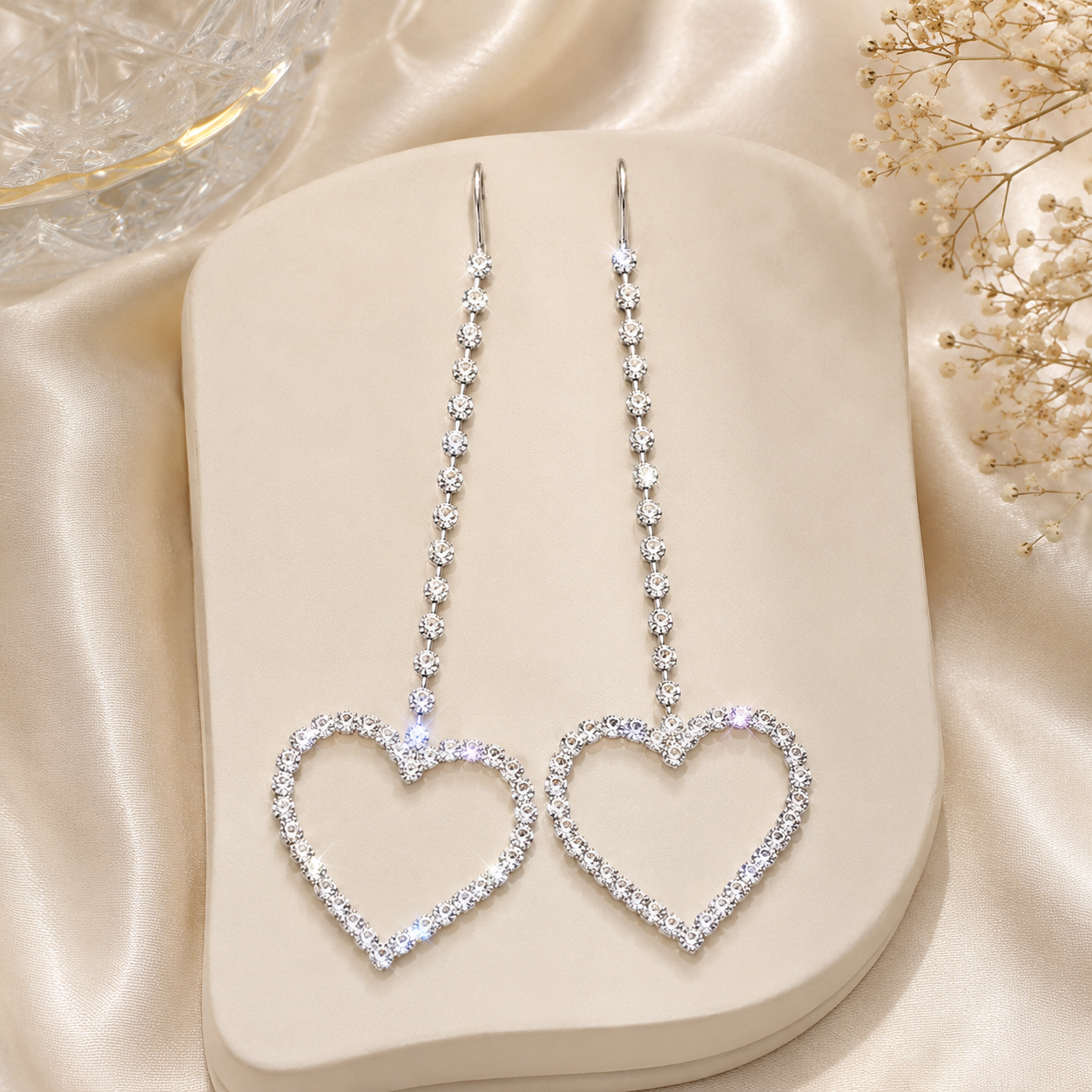 Eternal Sparkle Heart Earrings
