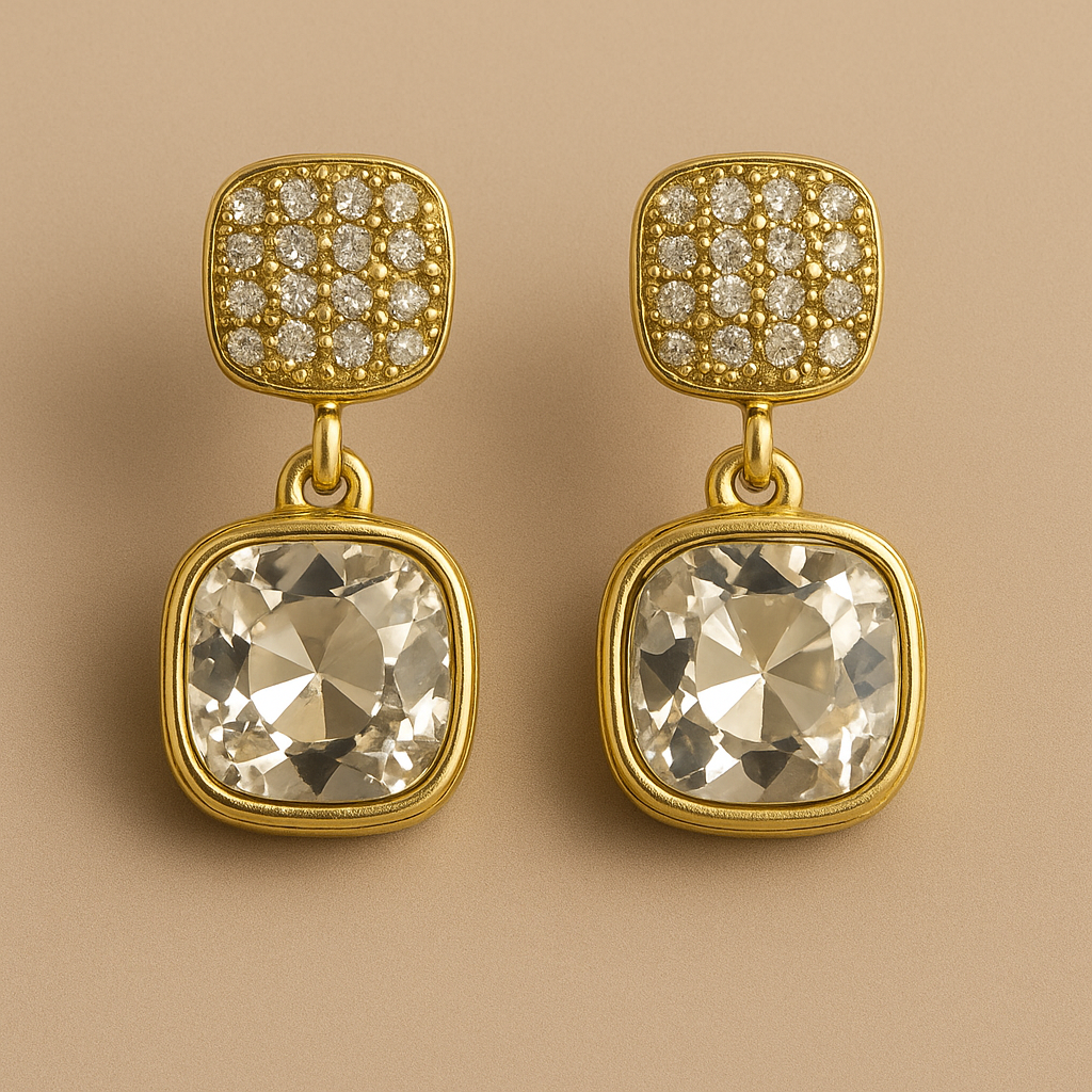 Majestic Glimmer Drop Earrings