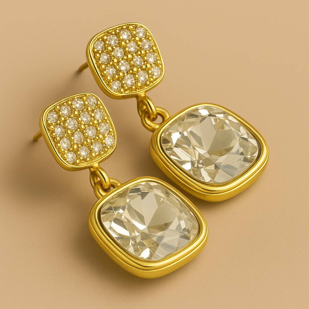 Majestic Glimmer Drop Earrings