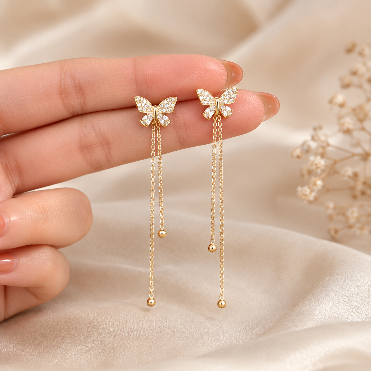 Butterfly Duo 2-in-1 Earrings