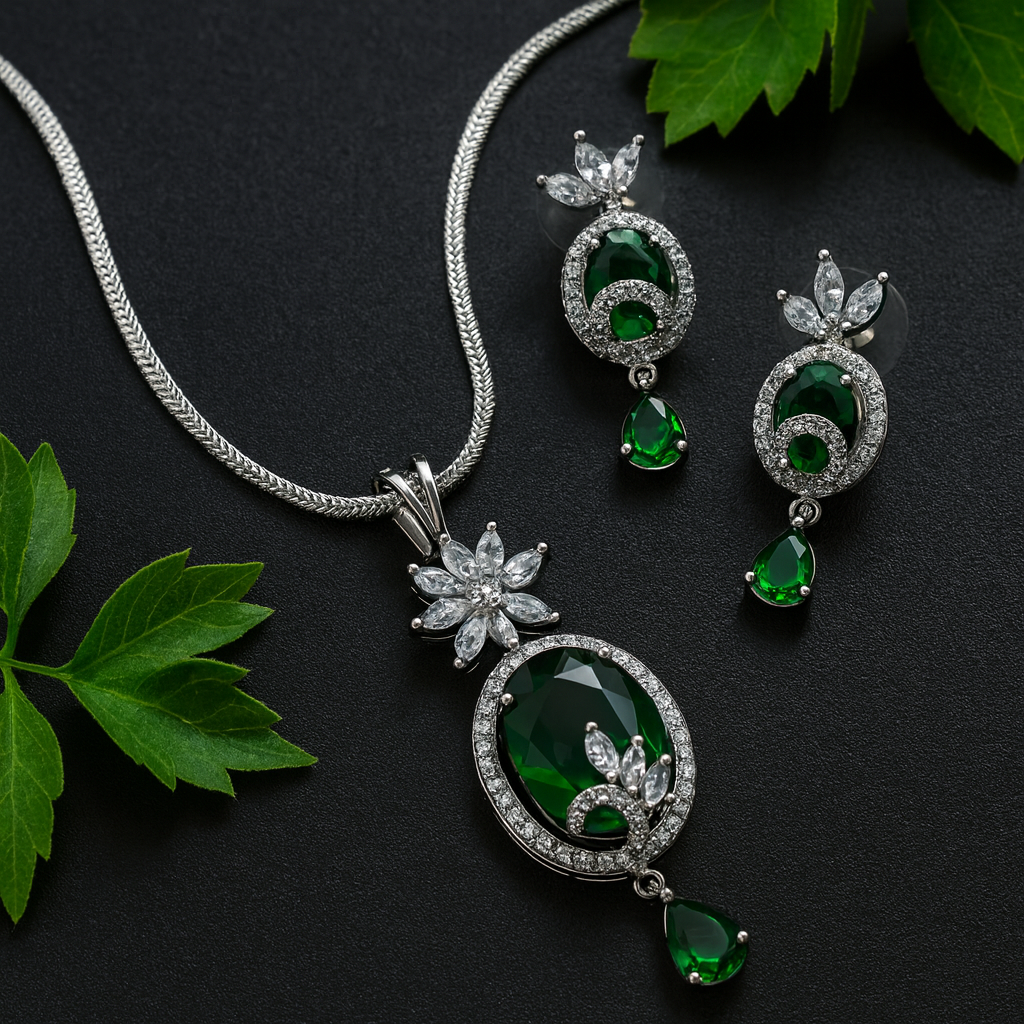Green Symphony Pendant Set