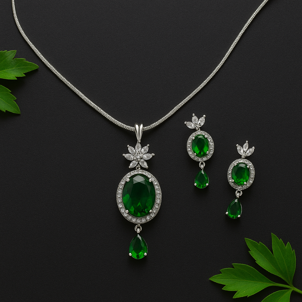 Green Symphony Pendant Set