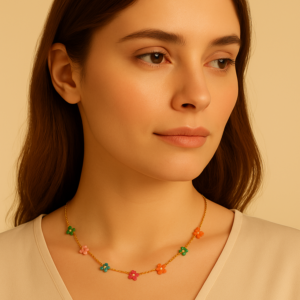 Carnival Petal Garland Neckpiece