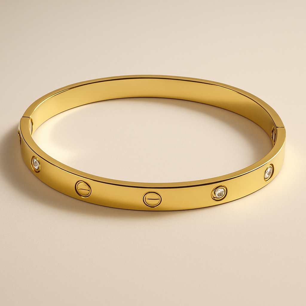 Anti Tarnish Glam Look Oval Bracelet