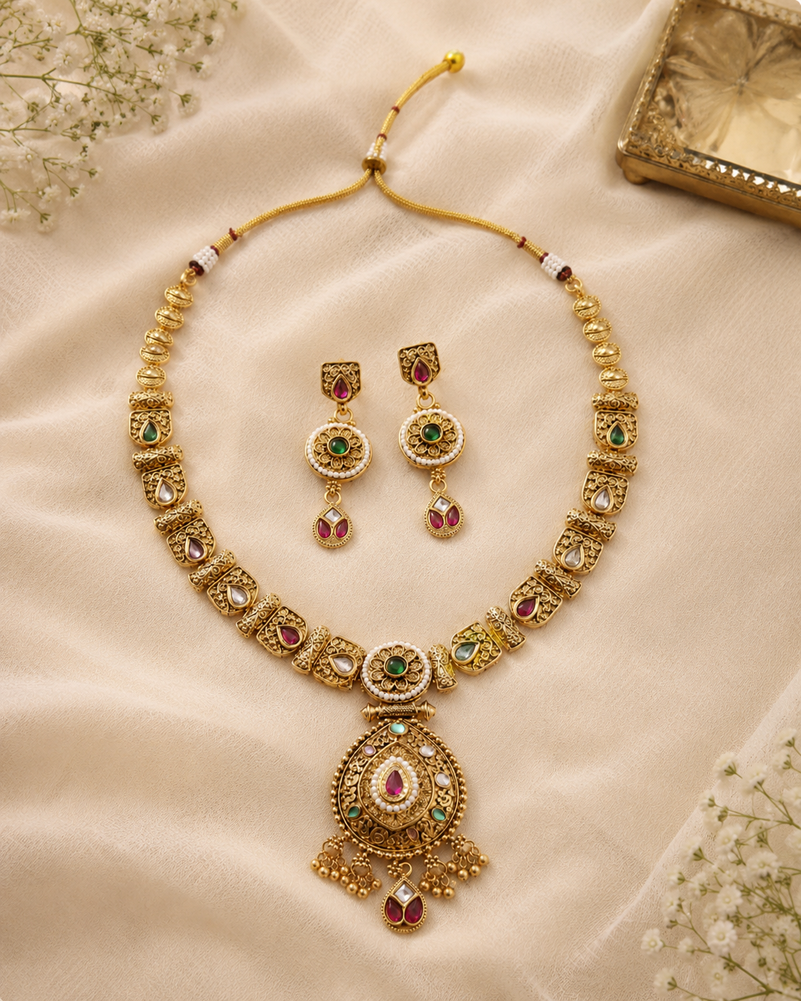 Rajwada Mohini Necklace Set