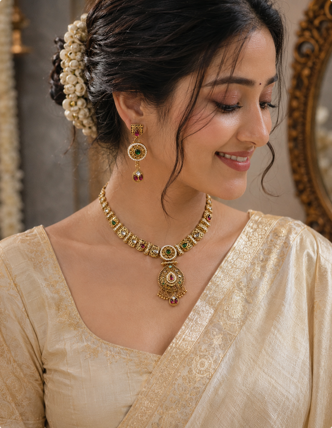 Rajwada Mohini Necklace Set