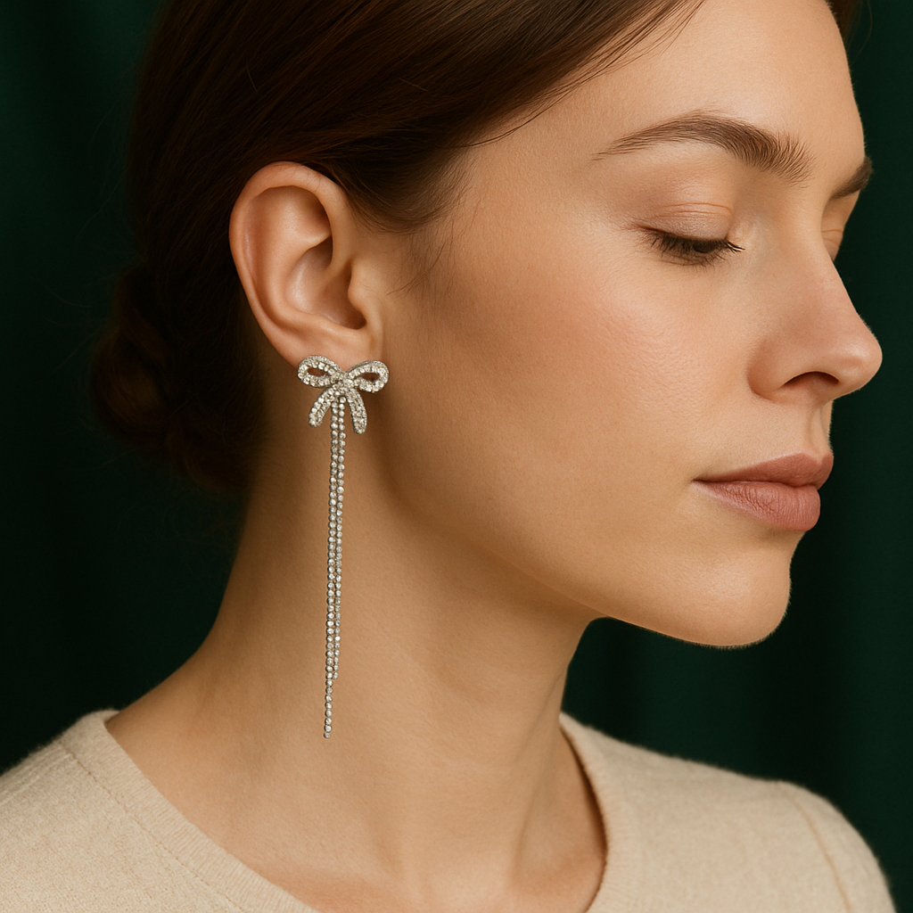 Hot selling long tassel convertible earrings