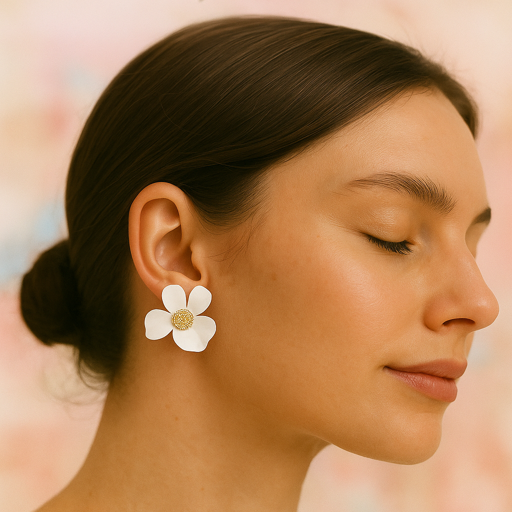 Korean Style Flower Earrings