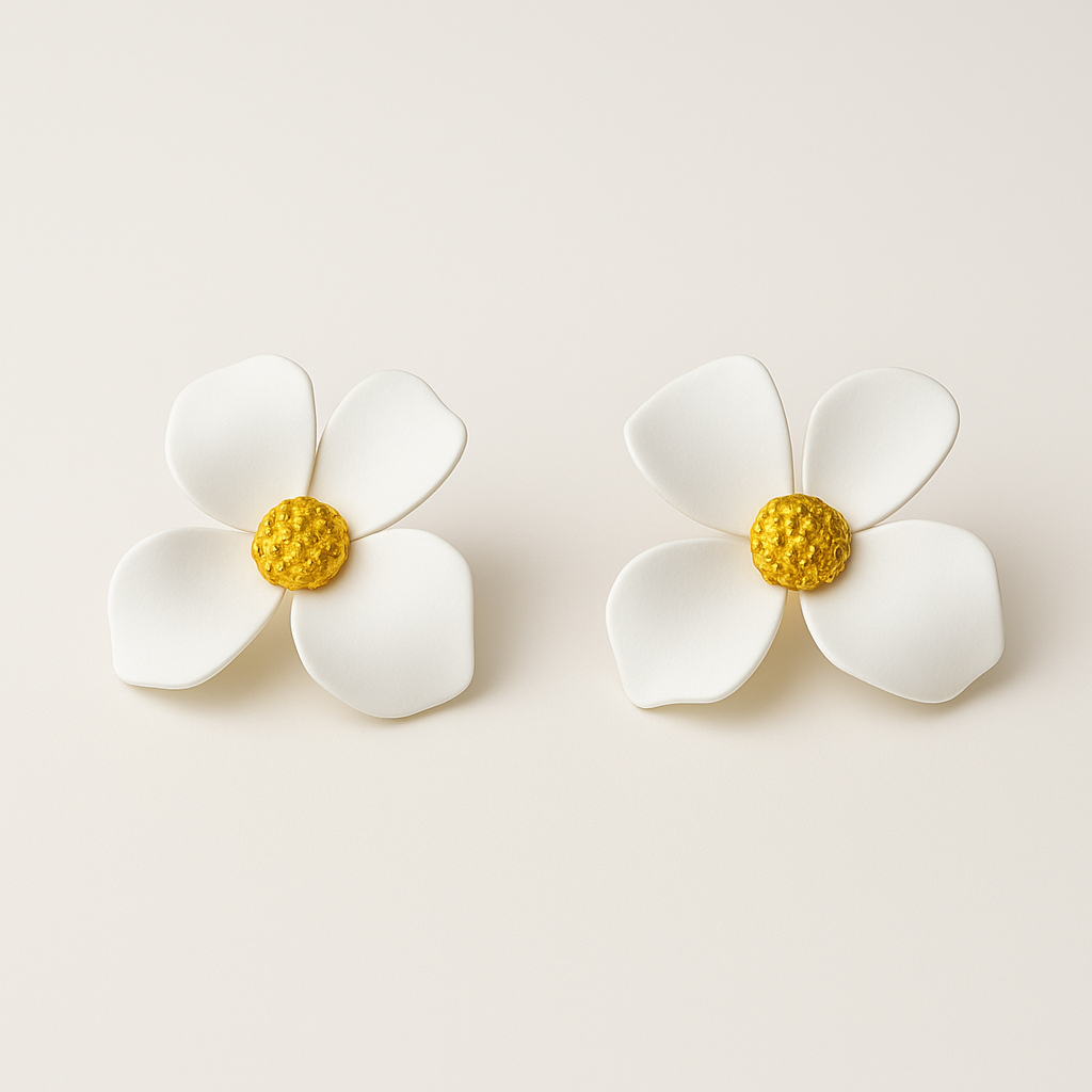 Korean Style Flower Earrings