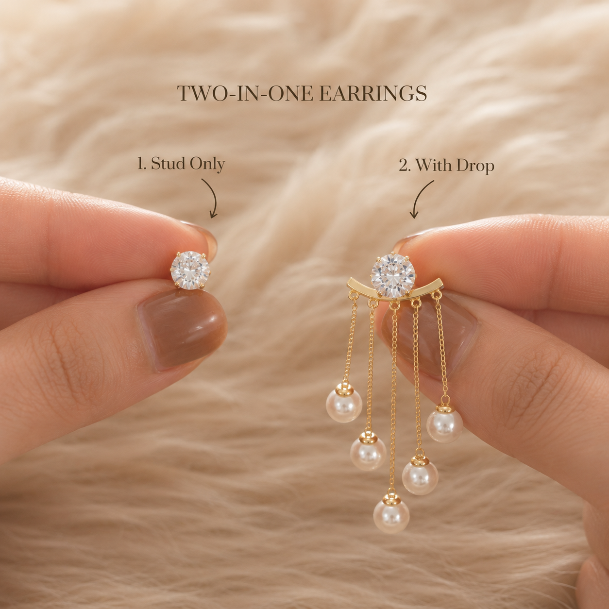 Serena Two-in-One Pearl Drops