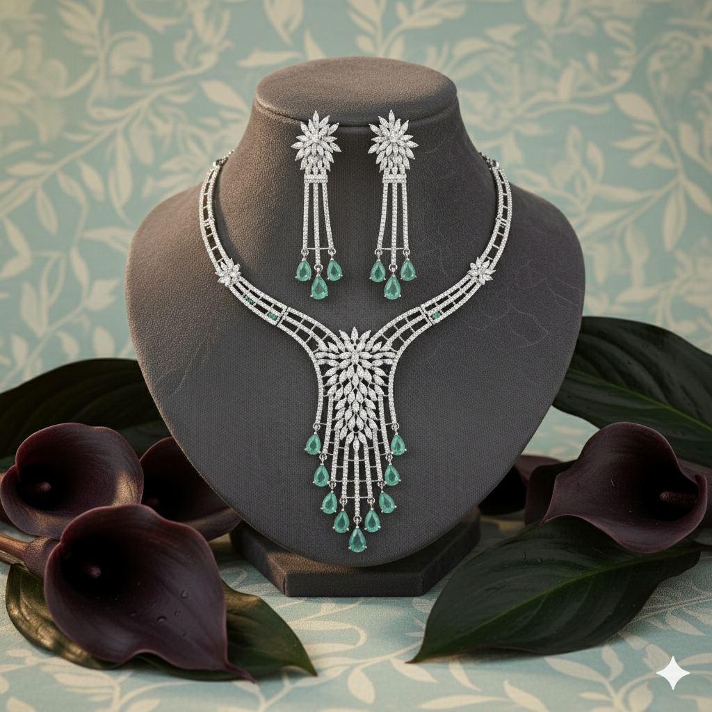 Queen’s Emerald Necklace Set