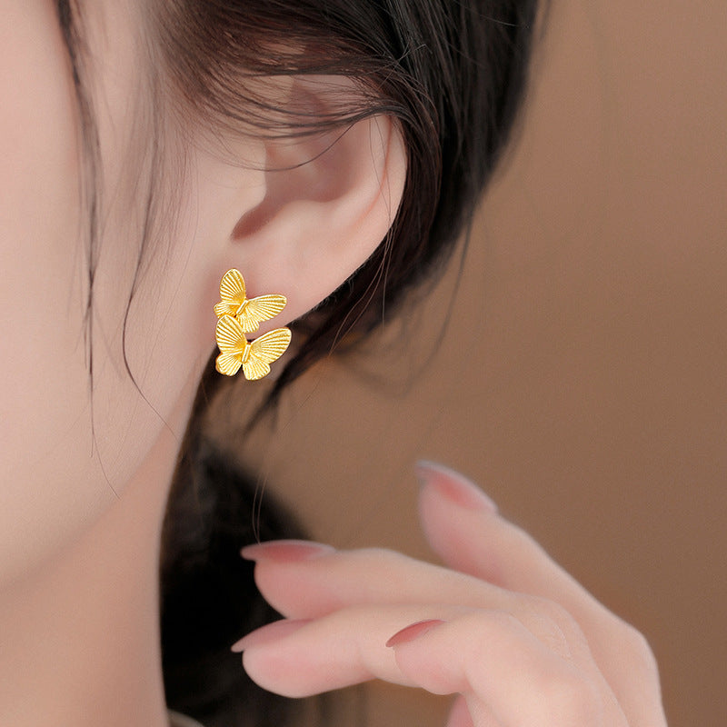 Exquisite double butterfly Earrings