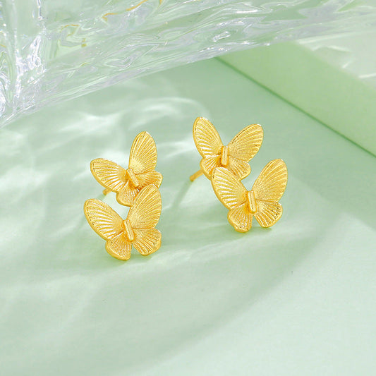 Exquisite double butterfly Earrings