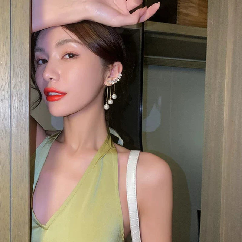 New style diamond earcuff earrings