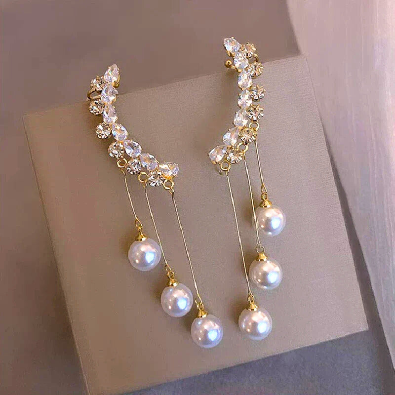 New style diamond earcuff earrings