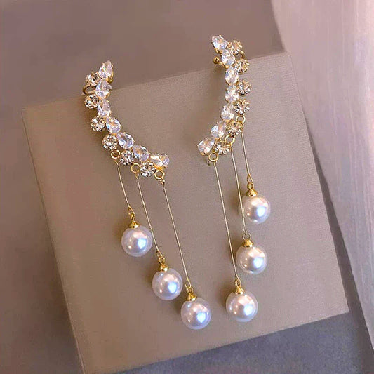New style diamond earcuff earrings