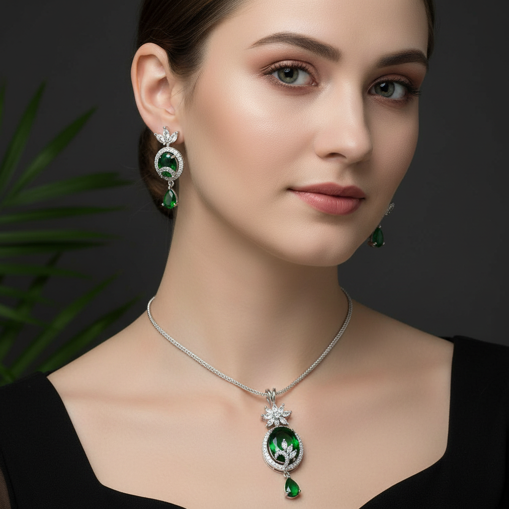 Green Symphony Pendant Set